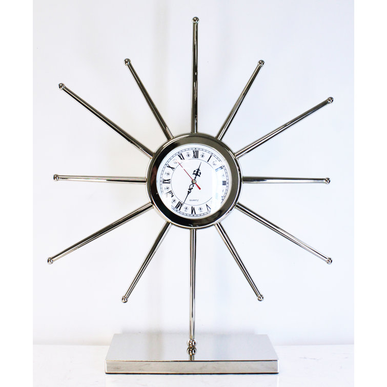 Everly Quinn Modern & Contemporary Analog Metal Mechanical Tabletop